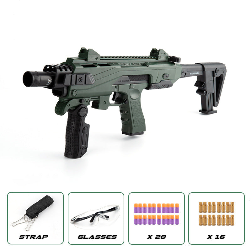Foam Dart Pistol Toy Arctic Fox G18 Conversion Kit Manual Blaster with Shell Ejection - Funky Blaster