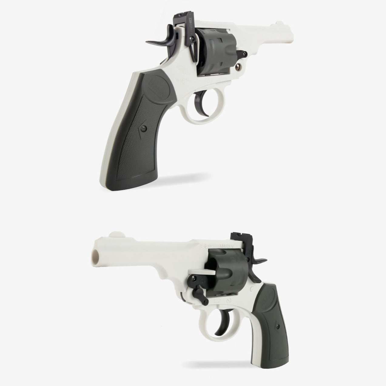 Foam Dart Pistol Toy Wick MK5 Revolver Manual Blaster with Shell Ejection - Funky Blaster