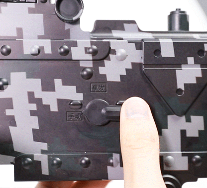 Foam Dart Machine Gun Toy LH MG3 Dual Manual Electric Blaster - Funky Blaster