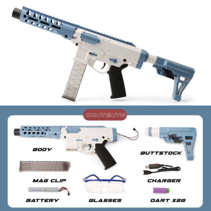 Foam Dart Rifle Toy BK-1 V2 High Performance Automatic Electric Blaster - Funky Blaster